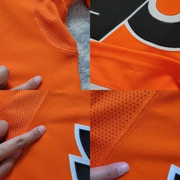 Adidas FLYERS HOME AUTHENTIC JERSEY Sz 46 (S) $180 - Picture 8 of 10